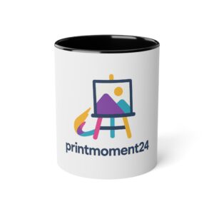 Inspirational Artist Mug - 11oz White Accent Coffee Cup with Colorful Design